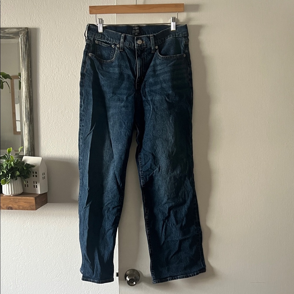 J. Crew Men's Dark Blue Relaxed Jeans